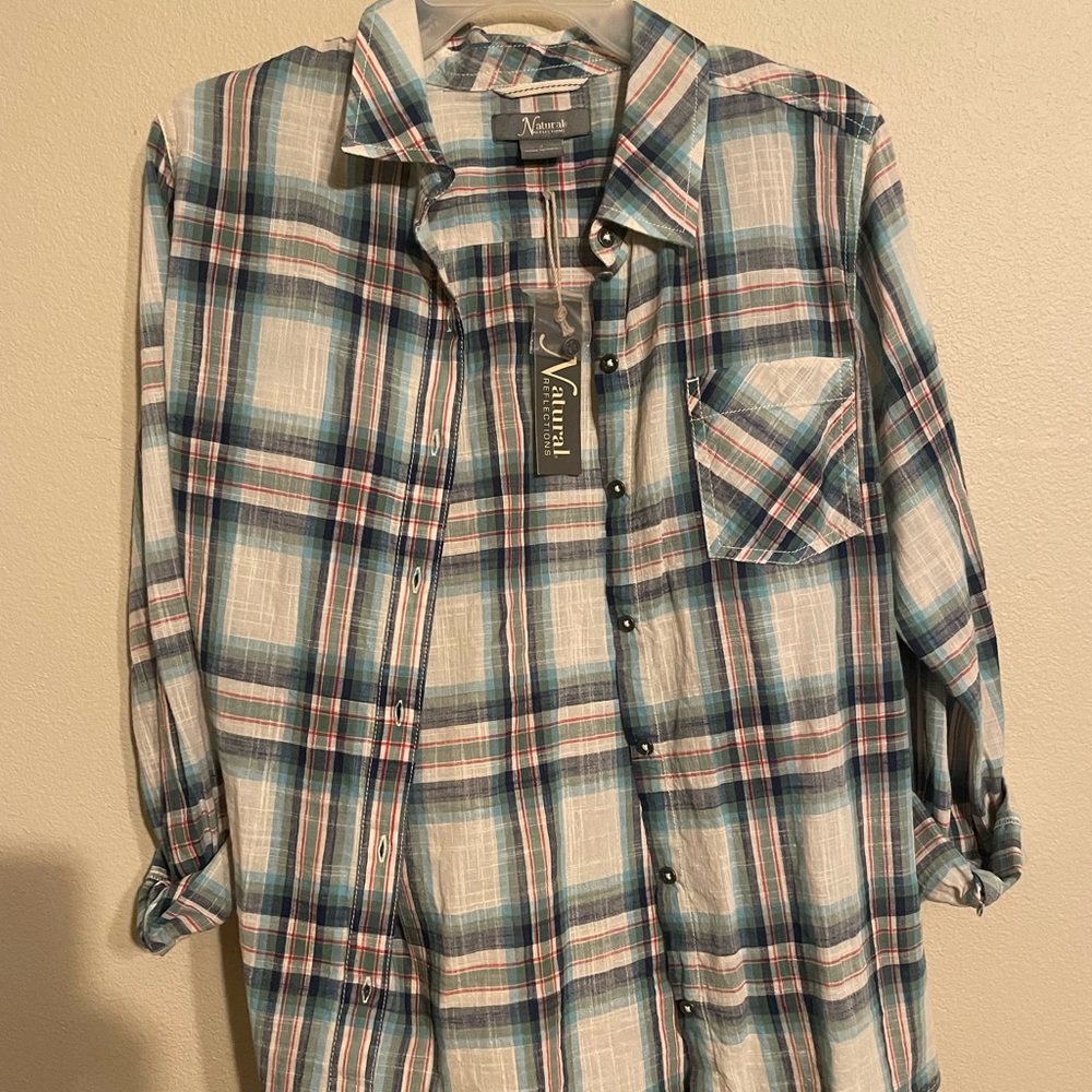 Plaid button up